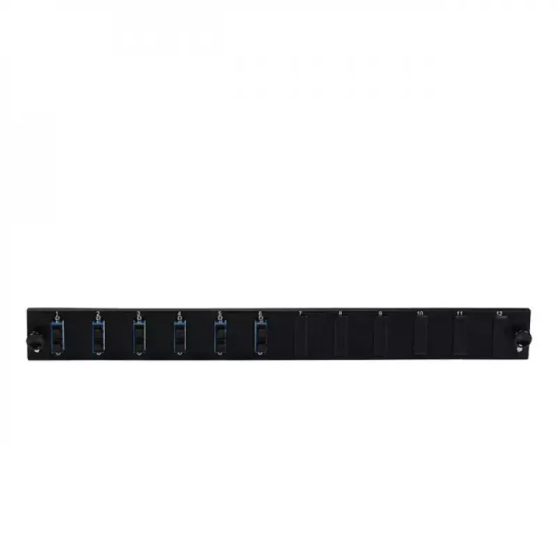 Accessorio per patch panel EFB Elektronik SB-FP-6SC-D-V-OS2 — rack 1HE, 432×13×43,5 mm, grigio