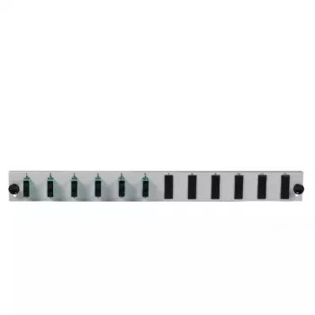 Accessorio per patch panel EFB Elektronik SB-FP-6SC-D-V-OS2 — rack 1HE, 432×13×43,5 mm, grigio