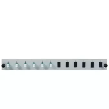 EFB Elektronik SB-FP-6SC-S-OM3 pannello frontale 12 porte con 6 accoppiatori LC duplex OM3, grigio, 1U