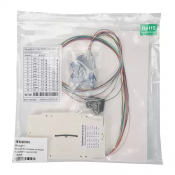 EFB Elektronik 53100.211 Cassetto di giunzione equipaggiato con pigtail SC OS2 colorati, 0,8 m