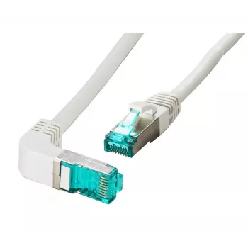 EFB Elektronik MK6001W.0,25G Cavo patch angolato RJ-45 Cat6a S/FTP, 0,25 m, grigio