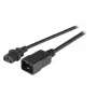 Cavo di alimentazione EFB Elektronik EK531.3V2, 3 m, connettore femmina C20 su connettore femmina C13, 250 V, 10 A, nero