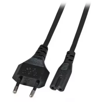Cavo di alimentazione EFB Elektronik Euro‑C7, 180° angolato, nero, 5 m, 2×0,75 mm²
