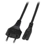 Cavo di alimentazione EFB Elektronik Euro‑C7, 180° angolato, nero, 5 m, 2×0,75 mm²