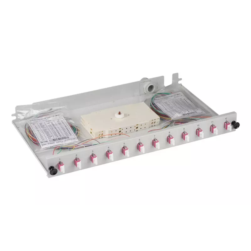 Patch panel EFB Elektronik B71901L48OM4 1U LC OM4 grigio
