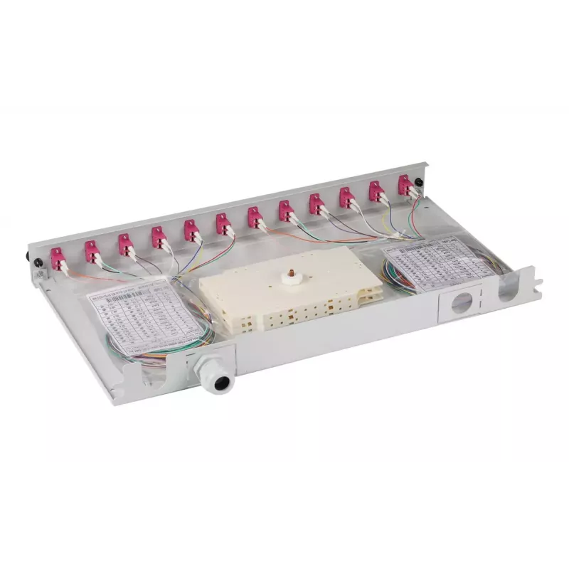 Patch panel EFB Elektronik B71901L48OM4 1U LC OM4 grigio