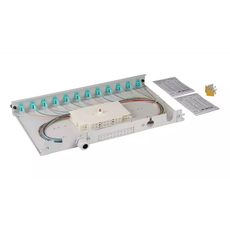 Patch panel EFB Elektronik BA71901L12OM3 1U LC OM3 grigio