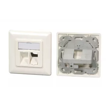 Placca per prese EFB Elektronik ET-25085V3 2 x RJ-45 bianco
