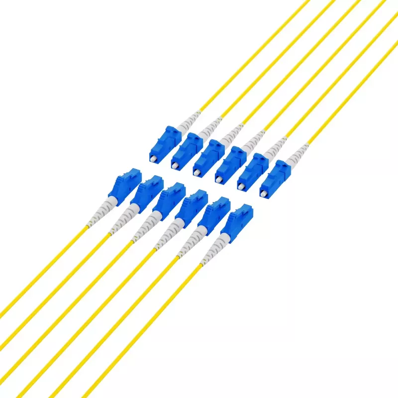 Cavo in fibra ottica EFB Elektronik O8342S10OS2 12x LC OS2 10 m nero blu giallo