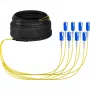 Cavo in fibra ottica EFB Elektronik O8321S10OS2 8x SC OS2 10 m nero blu giallo