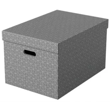 Scatola portadocumenti ESSELTE 628287 rettangolare cartone grigio 355×510×305 mm