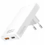 Adattatore USB per presa a muro LOGILINK PA0368 — 1×USB-A, 1×USB-C, 65W, bianco