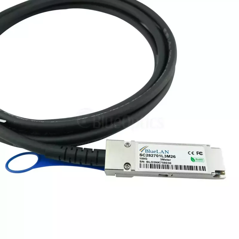 Cavo di rete BlueOptics 4Z57A85043-BL QSFP28 4x SFP28 InfiniBand 2 m nero