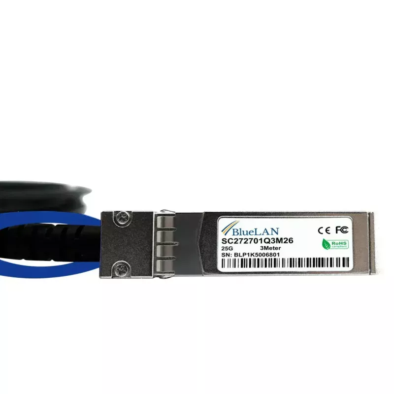 Cavo DAC BlueOptics SFP-25G-CU1M-BL SFP28 25G 1 m nero