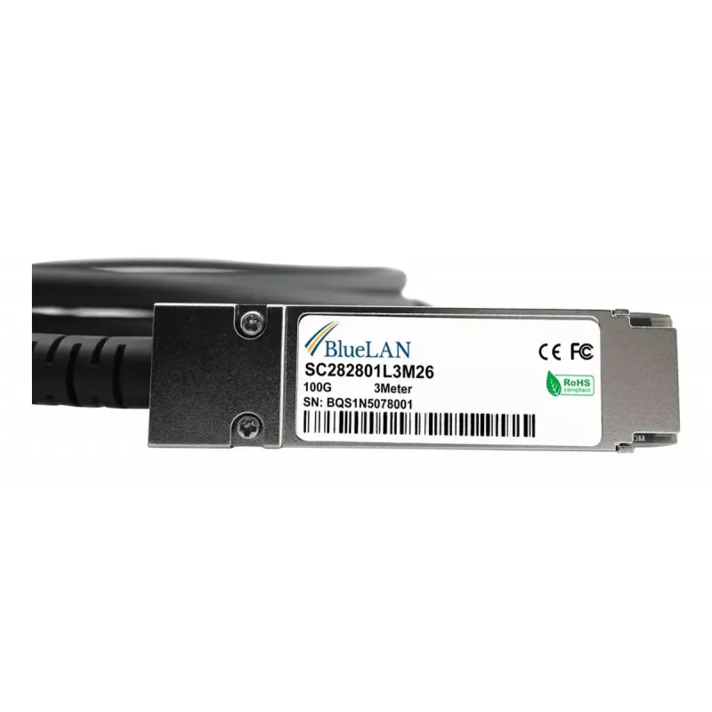 Cavo DAC BlueOptics QSFP28 SFP-DAC100-2M-BL 100GBASE-CR4 2 m, nero