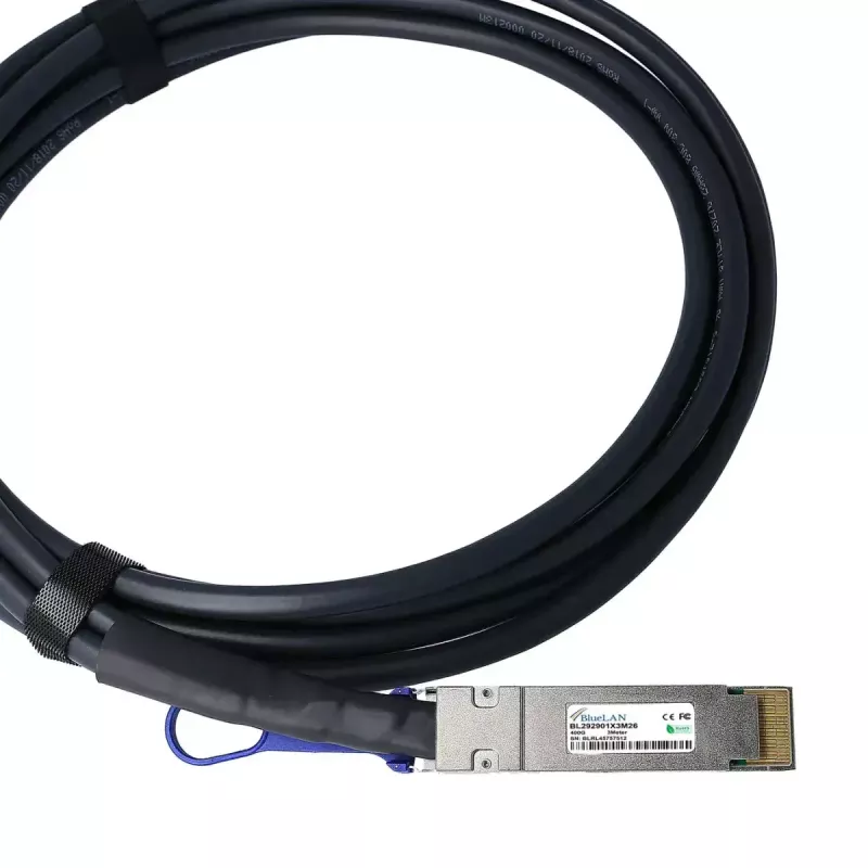 Cavo DAC BlueOptics PAN-QSFPDD-DAC-1M-BL QSFP-DD InfiniBand 1 m nero