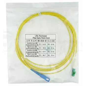 Cavo in fibra ottica BlueOptics SFP2122BU5MX LC SC OS2 5 m giallo