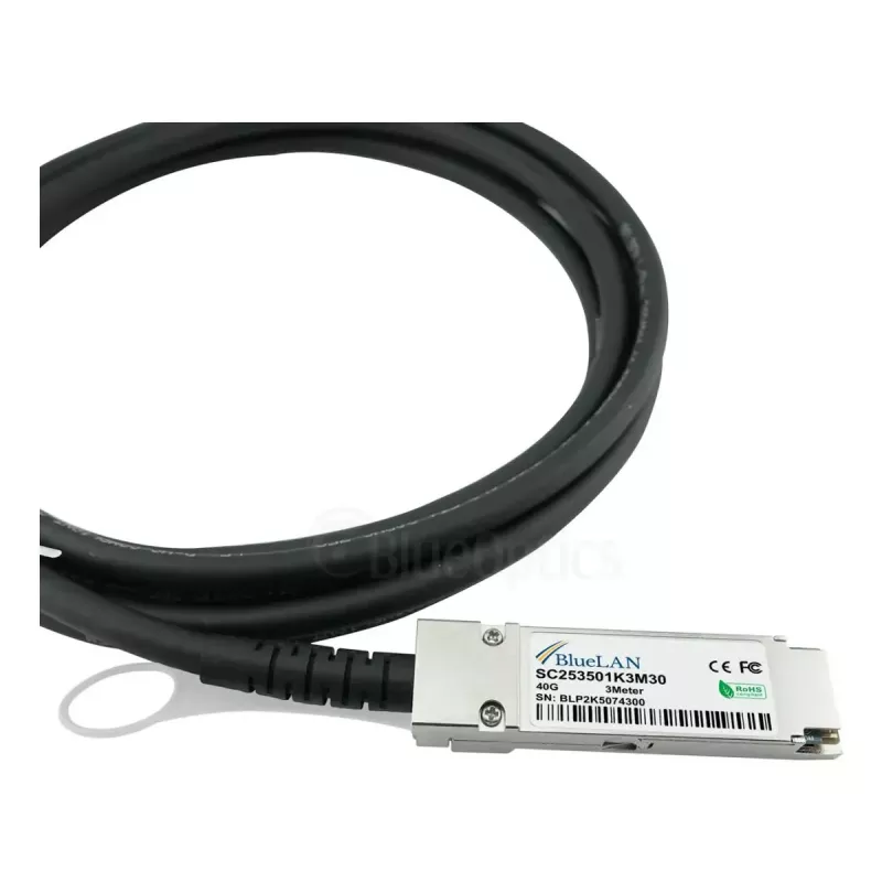 Cavo di rete BlueOptics JG330A-BL QSFP 4 x SFP+ InfiniBand 3 m nero