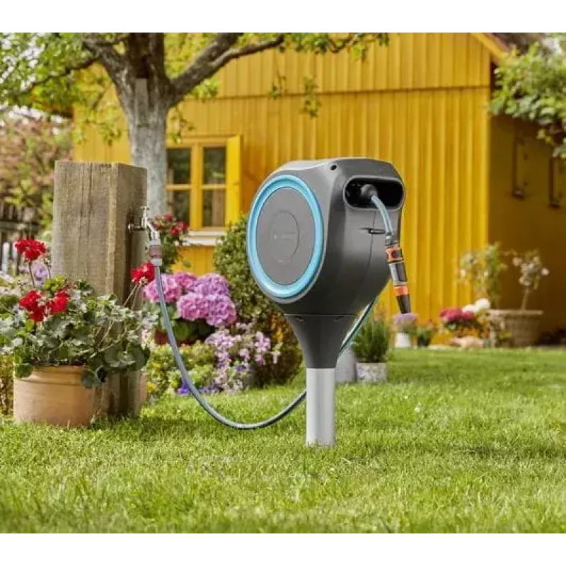 Tubo da giardino Gardena RollUp S 15 m fuori terra teal