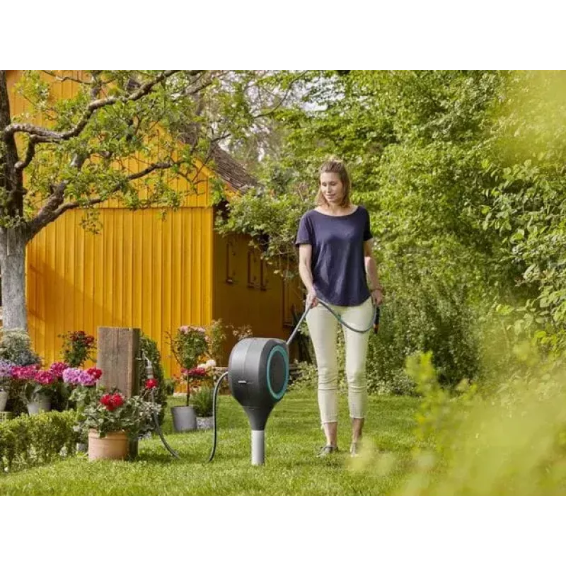 Tubo da giardino Gardena RollUp S 15 m fuori terra teal