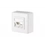METZ CONNECT 1309150002-E placca a parete, 2 moduli, bianco puro RAL 9010