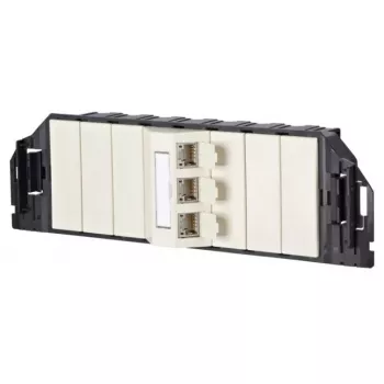Unità di connessione RJ-45 MetzConnect 1309310301-E nero bianco categoria 6e