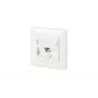 Presa di rete RJ-45 BTR NETCOM 130B11D11002-E bianca