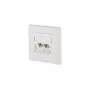 Presa di rete RJ-45 BTR NETCOM 130B12D21002-E bianca