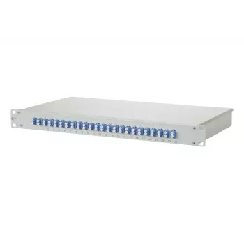 METZ CONNECT OpDAT fix 1U Cassetto di giunzione, 24x LC Duplex, OS2, grigio (1502597424-E)