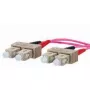 Cavo in fibra ottica METZ CONNECT 151S1EOEO10E 2x SC OM4 1 m rosa