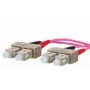 Cavo in fibra ottica METZ CONNECT 151S1EOEO20E 2x SC OM4 2 m rosa
