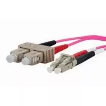 Cavo in fibra ottica METZ CONNECT 151S1EOJO10E 2x SC 2x LC OM4 1 m rosa