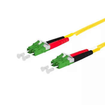 Cavo in fibra ottica METZ CONNECT 151P1JAJA50E LCD LC/APC OS2 5 m giallo