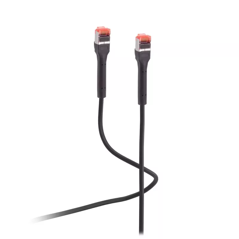 Flexline FL31-29005 Cavo patch Cat6a U/FTP nero 0,25 m