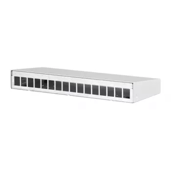 Accessorio per patch panel METZ CONNECT 130861-1602KE montaggio a parete bianco alluminio acciaio zinco