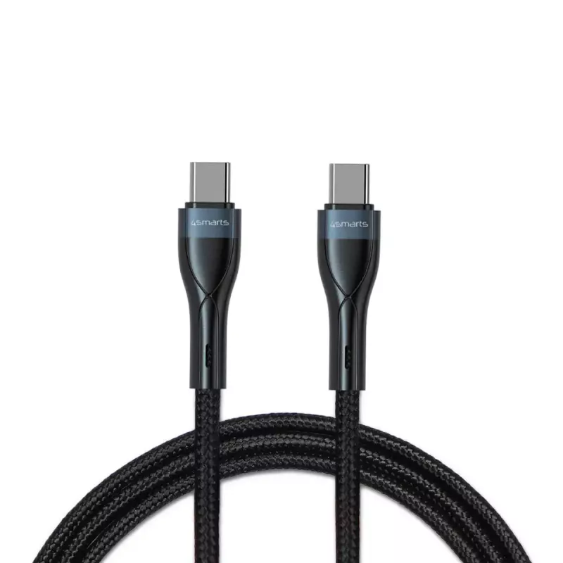Cavo USB-C a USB-C 1 m, 4smarts 540429, nero, 0,48 Gbit/s