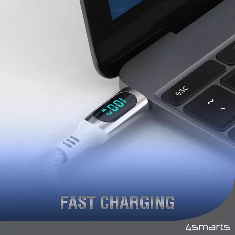 Cavo USB 4smarts 540954 3 m USB-C bianco USB 2.0 0,48 Gbit/s