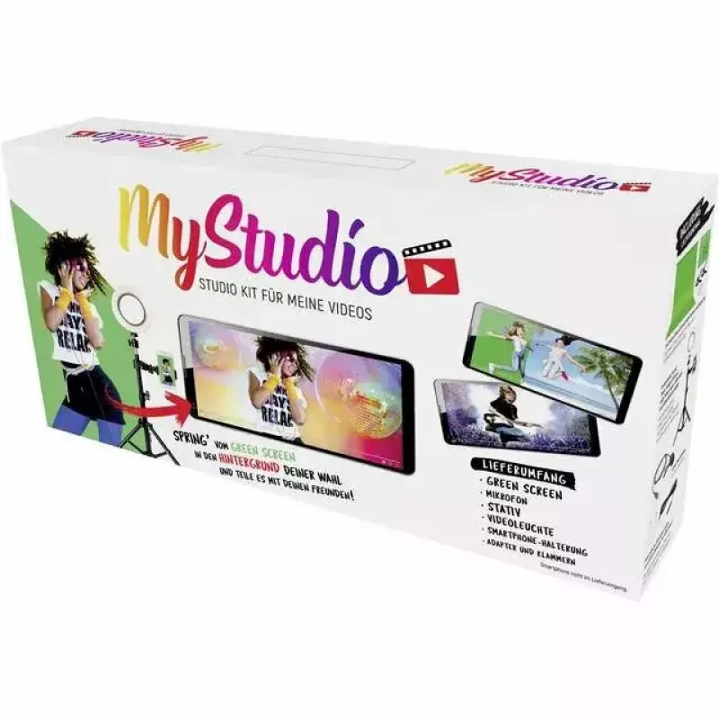 Greenscreen EASYPIX MyStudio 62020 portatile leggero – sfondo pieghevole per foto e video