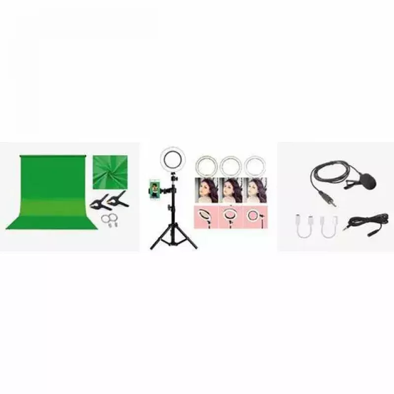 Greenscreen EASYPIX MyStudio 62020 portatile leggero – sfondo pieghevole per foto e video
