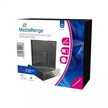 Custodia Jewel Case MediaRange BOX31 nero trasparente