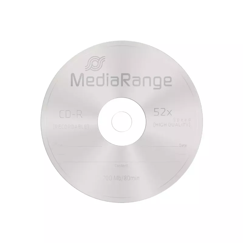 CD-R MediaRange MR201 700 MB 52x 25 pz.