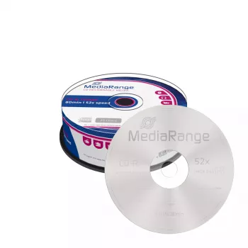 CD-R MediaRange MR201 700 MB 52x 25 pz.