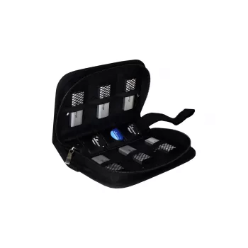 Porta schede di memoria MediaRange BOX98 per 3 schede nylon nero