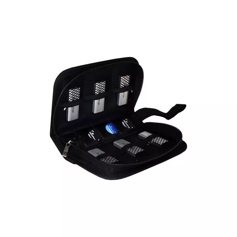 Porta schede di memoria MediaRange BOX98 per 3 schede nylon nero