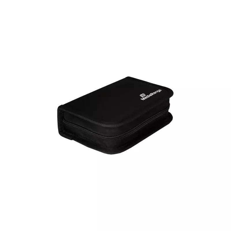 Porta schede di memoria MediaRange BOX98 per 3 schede nylon nero