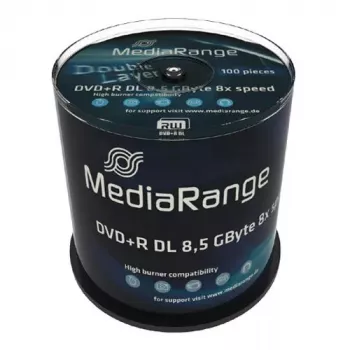 DVD+R DL MediaRange MR470 8,5 GB 100 pezzi