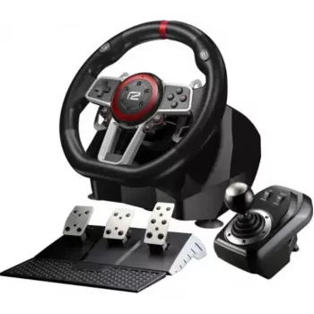 Volante da corsa ready2gaming Multi System Racing Wheel Pro R2GRACINGWHEELPRO per Switch PS4 PS3 PC – force feedback, volante, pedali inclusi