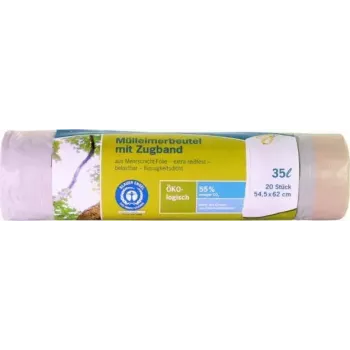 Sacchetti per rifiuti Secolan 9100000778 35 L bianchi con coulisse