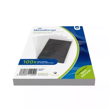 Custodia protettiva MediaRange per CD/DVD vergini 1 disco trasparente