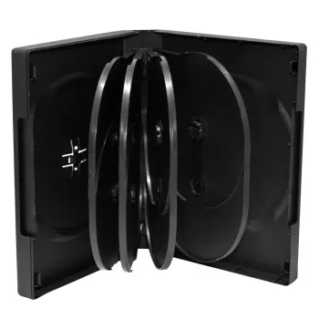 Custodia DVD MediaRange BOX35-10 nera per 10 dischi